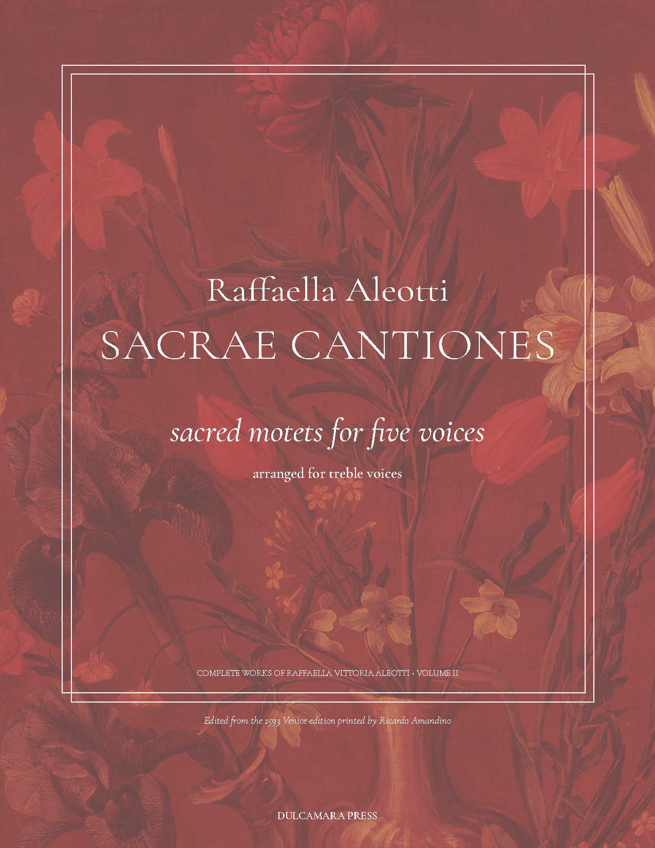 cover image for Raffaella Aleotti Sacrae Cantiones voume 2.